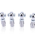 3/4 Inch Heim Joint Rod End Kit For Steering And Suspension Linkage Crafted From Heavy Duty Steel, showcasing four chrome ball joints.