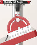 Multi Angle Drill Press Protractor Square With Adjustable -85 To 85 Degrees Aluminum Alloy Angle Finder on drill press