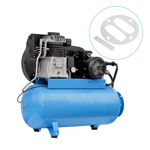 Head Gasket Kit With Reed Valves Replacement For Central Pneumatic Air Compressors shown with air compressor