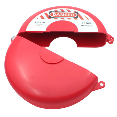 Rock Solid Gate Valve Lockout Device For Industrial Safety Tagout Kit Designed For Quick Mount On Six And A Half To Ten Inch Valves Molded From Damage Resistant Abs Plastic Built Tough As Nails For Daily Shop Floor Work