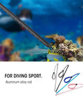 Heavy Duty Diving Pointer Stick For Scuba Signaling Aluminum Alloy Lobster Style Underwater Noise Maker Black