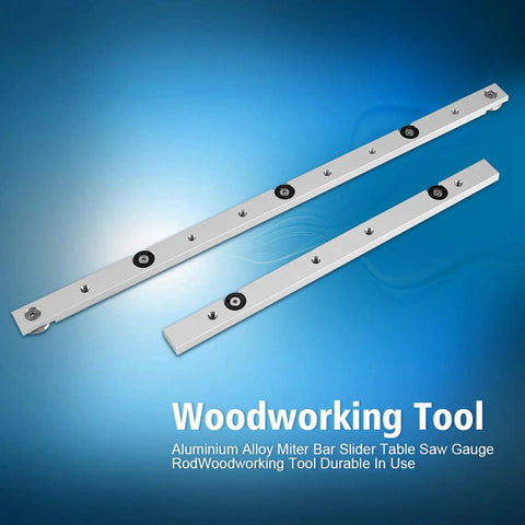 Aluminum Miter Rail Slider for Table Saw and Router Tables Slick Glide Miter Bar Track for Woodworking 300mm Length