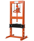 Hydraulic Shop Press 6-Ton H-Frame For Garage And Home Workshop Floor Model With Adjustable Pressure Press Plates Included