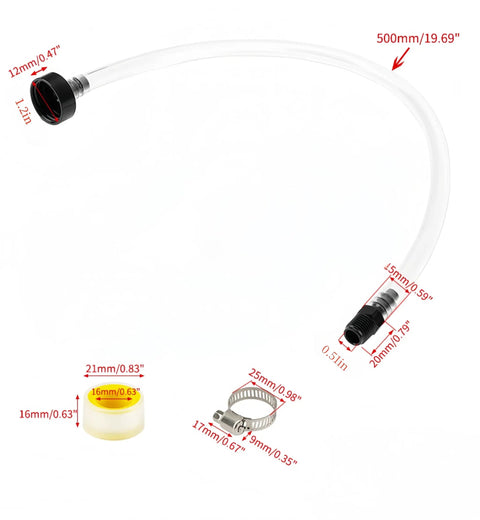 All In One Hydraulic Steering Bleed And Filler Kit For Outboard Sterndrive And Inboard Helms Easy To Use Leak Free Fill Tube And Fittings That Will Not Cross Thread For A No Fuss Clean Quick Bleed
