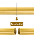 18 Pack Brass Round Tube Set For Modeling Hobbyists 9 Sizes Seamless Straight Tubes Easy to Cut Feature