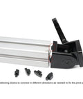 Black 2 Sets 3030 Aluminum Extrusion Pivot Hinge Swivel Degree Angle Bracket With Handle for 30 Series 3030 3060