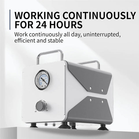 Lab Oil-Free Diaphragm Vacuum Suction Pump With Adjustable Negative Pressure For Rapid Filtration And Degassing. Premium PTFE-Coated Build Ensures High Vacuum Stability And Unwavering Suction To Guarantee Reproducible Results In Less Time Without Any
