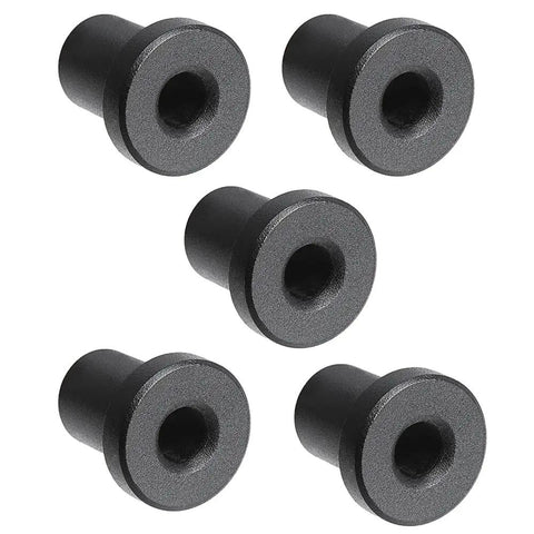 1-3/8 Inch Matte Black Sliding Barn Door Spacers Replacement Kit For Flat Track Set Of 5 - Solid Iron Hardware Spacers For Wall Mount And Track Alignment
