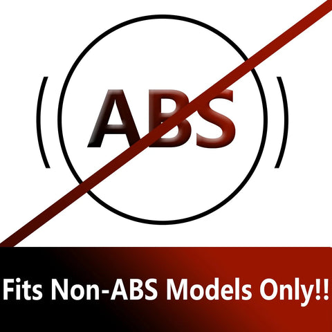 Image showing a crossed-out ABS symbol indicating the part fits Non-ABS models only for Front Wheel Bearing And Hub Assembly 518515 Pair.