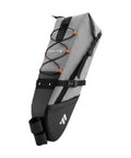 Waterproof Bike Seat Bag With Big Capacity Roll-Top Tail Pack Made From TPU Polyester For Bikepacking, side view