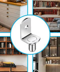 Heavy Duty Shelf Pegs With L Shaped Brackets And Nickel Plated Pins for kitchen and shelf storage solutions
