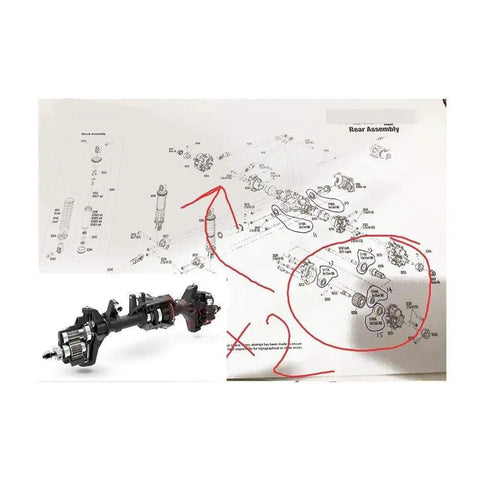 Traxxas TRX4 Bearing Set Ball Bearings for 1 By 10 Scale RC Car Upgrade with assembly diagram and part illustration.