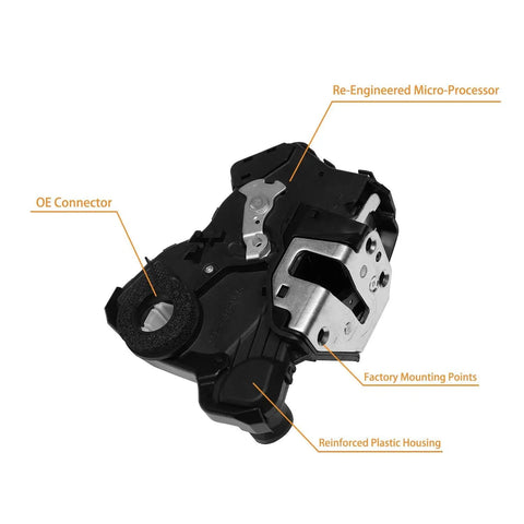 Close-up of Front Left Door Lock Actuator Motor For Toyota 4Runner Camry Tundra Sequoia Lexus reinforced plastic housing