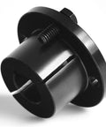 3/4 Bore H Style Steel Sheave Pulley Bushing Split Taper Locks Tight On Keyed Shaft showing black steel bushing detail.