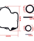 Crankcase Gasket And Oil Seal Combo Kit For Small Engine Mowers DIY Friendly Install Includes 697110 gasket, 2 oil seals