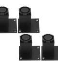 Adjustable Height Aluminum Furniture Legs Set Of 4 For Sofa, Cabinet And Bed Frames, Square 60mm Base Black Finish