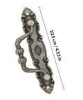 Four Pack Vintage Cabinet Pulls And Wardrobe Knobs Set Antique Zinc Alloy Drawer Handles, 10.5 cm, Rustic Retro Hardware