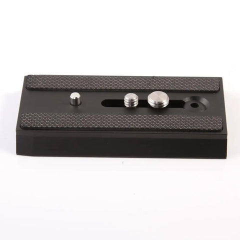 Ultimate Sliding Dovetail Quick Release Plate For RC5 System With 1/4-Inch And 3/8-Inch Screws, aluminum black with screws visible