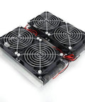 12V 20A Semiconductor Refrigeration Cooling Plate With Adjustable Switch Power Supply For Pet Cooling Beds And Flat Product Cooling Test Tables Built Tough Delivers Stable 110 Volts Or 220 Volts Input For Easy Home Lab Cooling, four-fan cooling plate