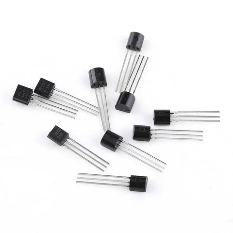 Bulk General Purpose Transistors Kit 200 Pieces Ten Value Silicon Transistors Assortment Including BC337 BC327 2N2222