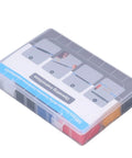 Ultimate 580pc Heat Shrink Tubing Bundle Featuring Insulated Sheathing For Top Tier Electrical Safety, Wire Bundling Magic, Mechanical Defense, Color Coding Hacks And Cable Joint Protection Perfect For Your Next DIY Masterpiece Or Daily Maintenance. 580-piece heat shrink tubing kit in clear storage box, assorted colors