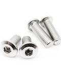 304 Stainless Steel Large Flat Hex Socket Head Connector Rivets for Furniture and Bed Frames M8 85mm 5 Pieces Heavy Duty Hex Bolts