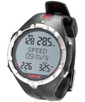 Freediving Computer With Backlit LCD Screen And Real Time Data, Logs, And Dive Metrics For Ocean Sessions, showing screen metrics