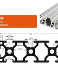 Professional Grade 3090 Aluminum Extrusion Profile optimized for heavy duty framing, with detailed dimensions and design.