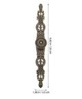 Set Of 6 Vintage Zinc Alloy Cabinet Pull Handles For Kitchen Cabinets Dressers And Wardrobes Antique Drawer Knobs Durable