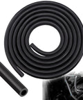 Rolled 6.6 Ft Silicone Vacuum Hose For Automotive High Temperature 130 PSI Three Eighths Inch Inner Diameter 10mm Outer Diameter 16mm Black
