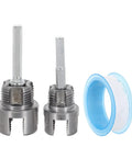 Dual Function External Pipe Threading Tool For PVC And Stainless Steel Pipes, One Half Inch And Three Quarter Inch Threader, Includes Seal Tape, stable cutting tools shown