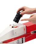 Detail of Handheld Seed Planter And Fertilizer Spreader For Home Garden showing seed rate adjustment mechanism
