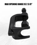 Premium Adjustable Ball Joint Separator And Puller Tool showing jaw with max opening range of 2 3/8 inches for auto repair