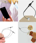 No Fancy Tools Needed Five Inch Black Plastic Hang Tag Fasteners One Thousand Pack Slam Snap Security Pins No Gun Required Tough Pricing Loops for tags on clothing and accessories.
