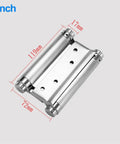 Stainless Steel Double Door Hinge Set For Cabinets And Drawers With Automatic Closing Built To Last Easy Install Fits 3 4 5 6 Inch Openings 4 Inch Version Durable Spring Hinge With Dual Opening For Soft Close Heavy Duty