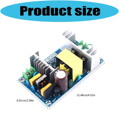 Beefy 180W Industrial Power Module With 36V Output And 65A High Current Includes Overload And Voltage Drop Protections Efficient Switch Mode Power Supply For Commercial Equipment, 11.48x6.55 cm
