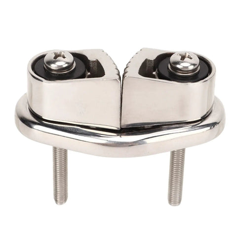 Heavy Duty Stainless Steel Marine Cam Clamp With Progressive Cam Tooth Design And Flared Inlet For Boats Sailboats And Yachts Dead Serious Grip Polished Silver Boat Rigging Gear Built Damn Tough