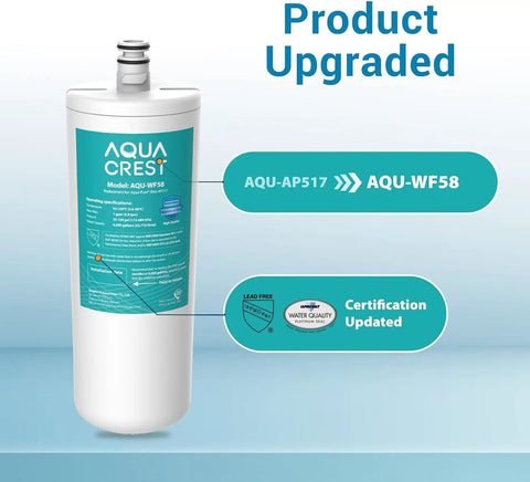 Upgraded Under Sink Water Filter Replacement, AP517 Aqua Pure Compatible, NSF/ANSI 42 Certified, 2000 Gallon Lifespan