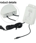 Reliable Mini Ups With 6000 Mah Battery Backup For Wifi Routers Modems And Security Cameras 12 Volt 2 Amp Power Supply with cables.