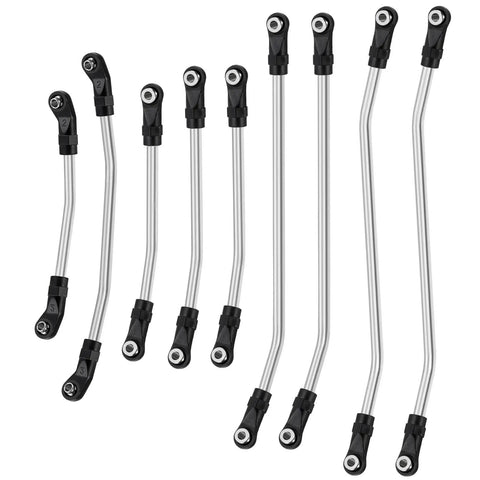 High Clearance Stainless Steel Suspension Links For One Tenth Scale SCX10 III JT Gladiator Wheelbase 353mm Heavy Duty Upgrade Parts