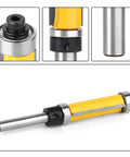Flush Trim Router Bit With Top And Bottom Bearings, One And A Half Inch Cutting Diameter, One Quarter Inch Shank, Ideal For CNC