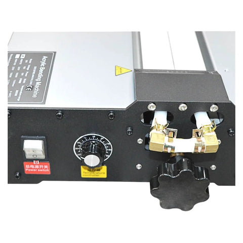 Compact Infrared Acrylic Bender For Plastic Sheets And Organic Boards Featuring Adjustable Heat Settings Plus Circulating Water Cooling, control panel view