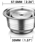 Reusable Stainless Steel Coffee Capsule Filter And Pod Holder For VertuoLine GCA1 Plus And Vertuo Plus Series Save Cash On Every Brew Compatible With ENV 135 150 Eco Friendly Brew 240ml Capacity With Cleaning Brush Included