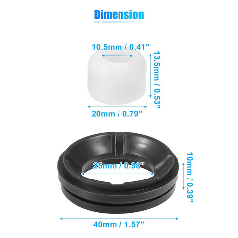 Dimensions of Manual Transmission Shift Lever Bushing Replacement For Toyota 4Runner 1984-2001 And Tacoma 1995-2004 Durable Rubber Drop-In Replacement