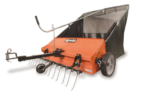 Front Mount Dethatcher Made In USA For Lawn Care, Pro Grade Thatch Removal Tool With Heavy Duty Tine Attachment, Metallic Finish