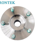 Front view of Rear Wheel Hub And Bearing Assembly 5 Lug AWD 2007 2012 Mazda CX7 Replacement 2 Pack Bolt In Fit Premium Quality Bearings