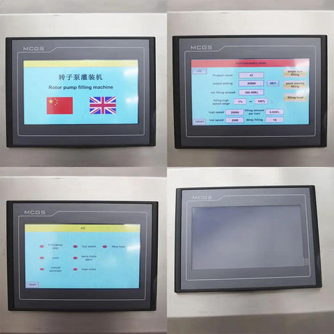 Kickass Gear Pump Paste Filling Machine With 5 To 10000 Ml Range And Quick Touchscreen Dial settings interface display