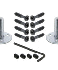 New York Style Door Knob With Plate Classic Round Knob And Long Back Plate mounting screws and components for installation