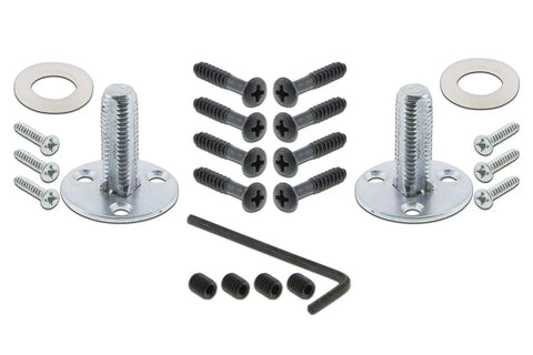 New York Style Door Knob With Plate Classic Round Knob And Long Back Plate mounting screws and components for installation