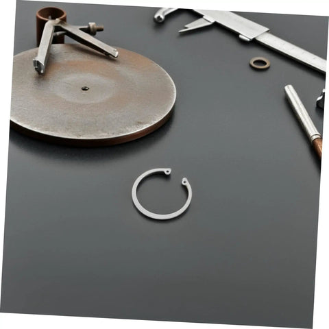 Stainless Steel C Type Snap Ring Set 5 Piece Retaining Clip Kit For Axles And Moving Parts with caliper and tools